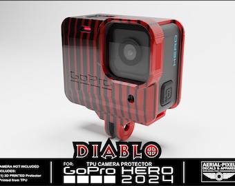 GoPro Hero 2024 Protector and Mount - 2 Color Fade - Pick From 10 Different Color Combinations