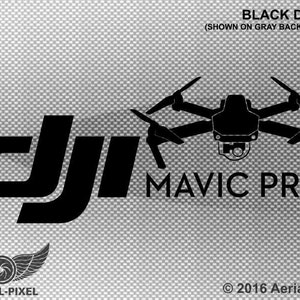 DJI Mavic Pro Case & Vehicle Decal Sticker Quadcopter UAV Drone Black