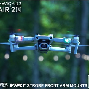 DJI Mavic Air 2 / Air 2S Strobe Light Mounts for VIFLY Strobe and Platinum (Strobe Not Included)