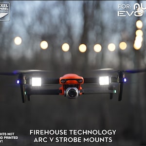 Autel Evo Lite and Lite+ (Plus) LED Strobe Light Mount for Flytron, Firehouse Technology Dual, Arc II, Arc V, Arc XL and Vifly