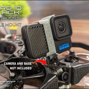 GoPro Hero 10 Black Bones TPU Simple Mount 3D Printed - 8 Colors Available