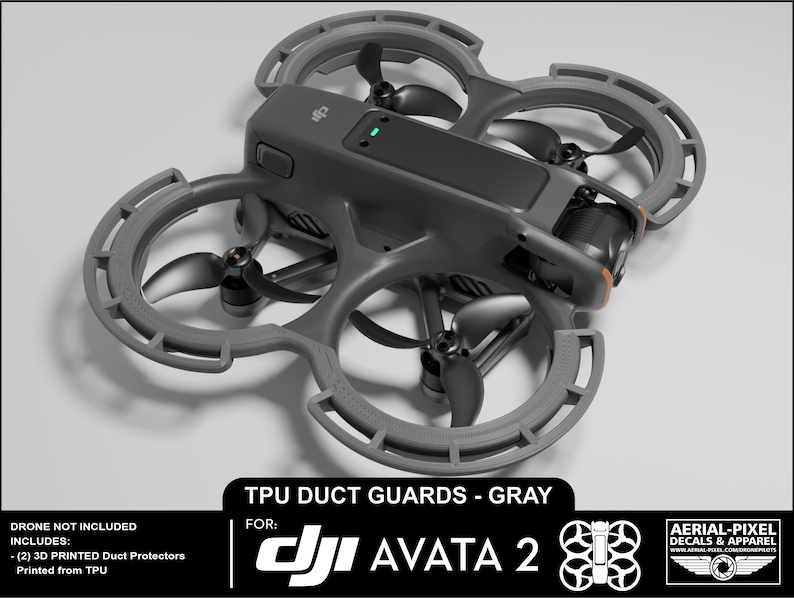 Protège-conduits DJI Avata 2 Choisissez parmi 10 couleurs Gris