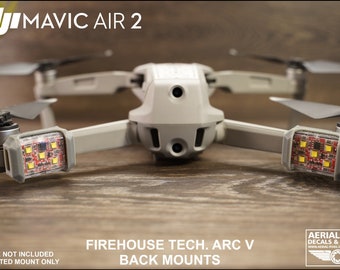 DJI Mavic Air 2 / Air 2S Strobe Light Mounts for Firehouse Technology Arc V (Strobe Not Included)