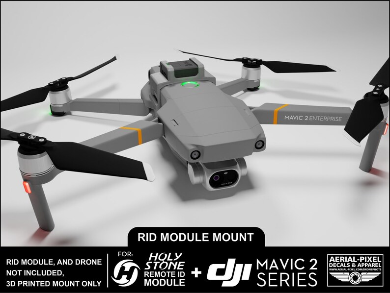 DJI Mavic 2 Series Holy Stone Mount for Remote ID (RID Module Not ...