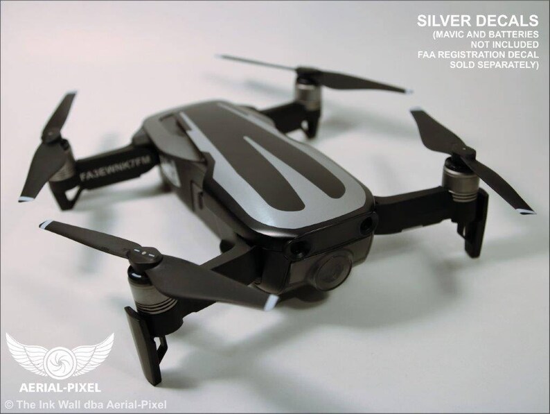 DJI Mavic Air Racing Stripes With Battery Decals Number 1-3 | Etsy