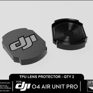 DJI O4 Air Unit Pro 3D Printed TPU Lens Caps - Qty 2