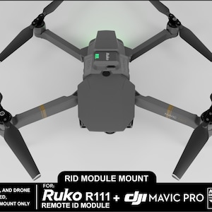 Ruko R111 DJI Mavic Pro and Pro Platinum Ruko R111 Remote ID Module Mount (RID ...