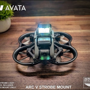 DJI AVATA Clip-On Strobe Mount for Firehouse Technology ARC V, Arc V Pro and Micro (Strobe Light Not Included)