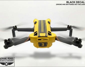 SKYROVER X1 Racing Stripes mit Batterie Aufkleber Nummer #1-4 Sticker Skin