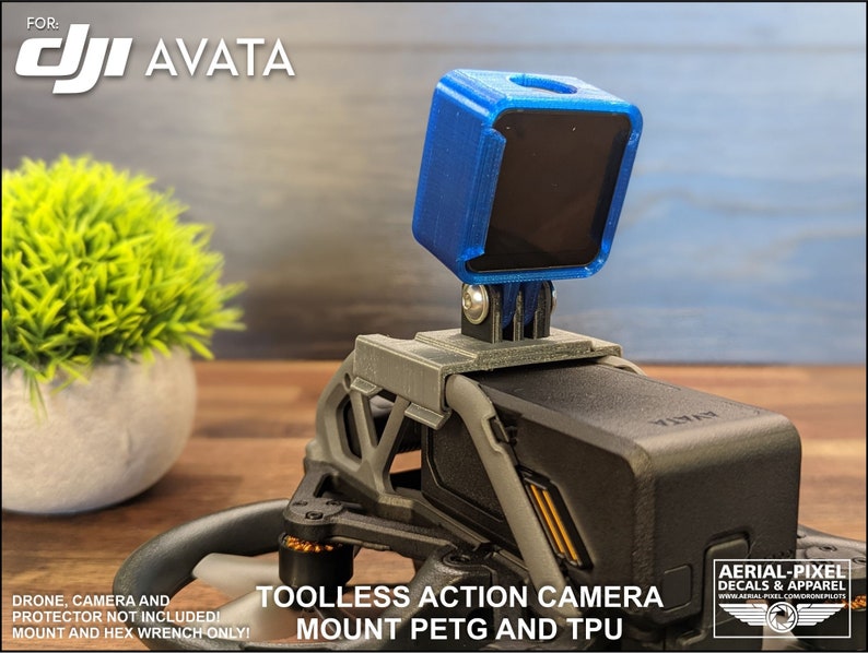 DJI AVATA Toolless Gopro Action Camera Mount Etsy