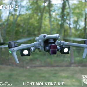 DJI Air 3 / Air 3S Light Mounting Kit for Light Painting for Lume Cube and Ulanzi Lights