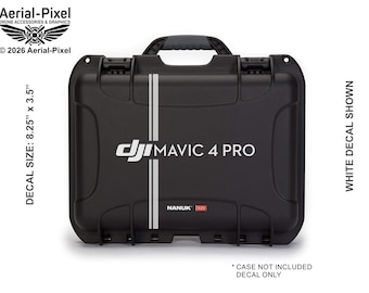DJI Mavic 4 Pro Vinyl Case Sticker Decal for Nanuk, Pelican, Go Professional and Other Cases (Case Not Included)