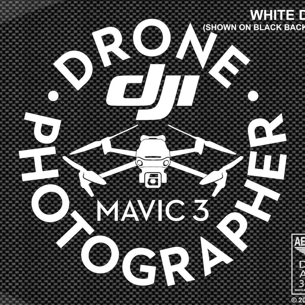 DJI Mavic 3 Drone Photographer Case & Vehicle Window Decal Sticker