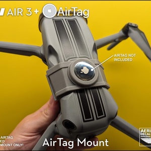 DJI Air 3 / Air 3S Clip-On Apple AirTag Mount (AirTag Not Included)