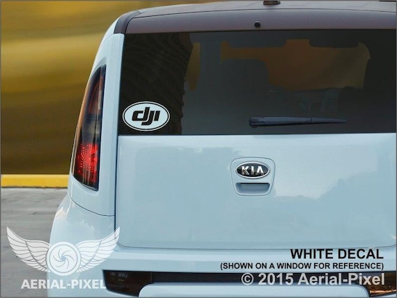 DJI Logo Window Case Decal Sticker UAV Quad Phantom 4 Pro + Mavic Inspire 1 & 2