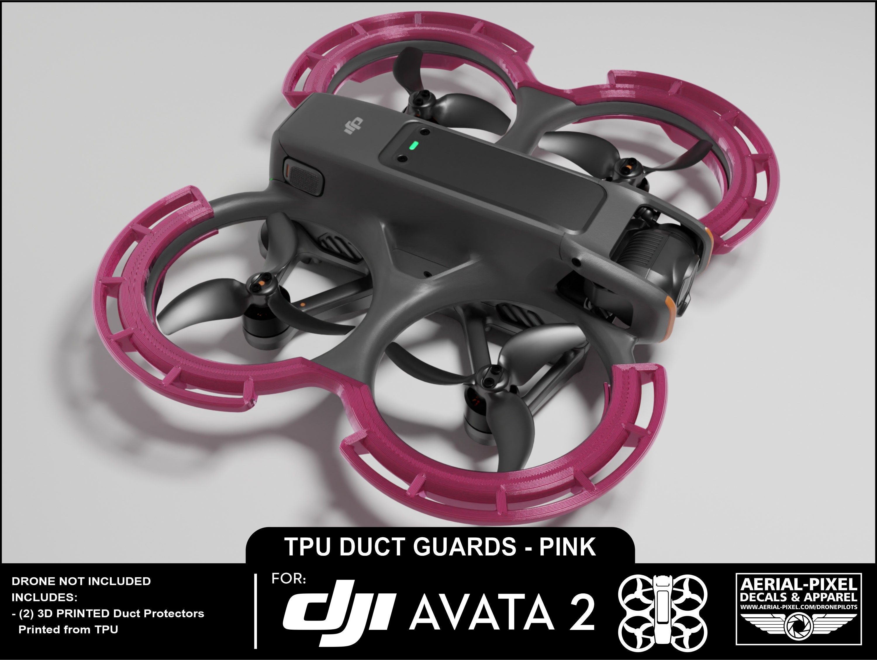 Avata 2 Engine Protective Caps, Aluminum Alloy Motor Covers Drone Motor Covers Caps Accessories For DJI Avata 2 (Orange