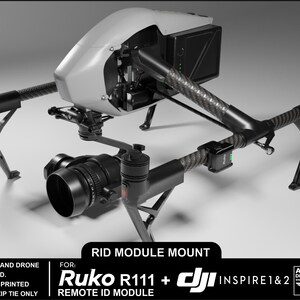 Ruko R111 DJI Inspire 1 and 2 Ruko R111 Remote ID Module Mount (ruko Module Not ...