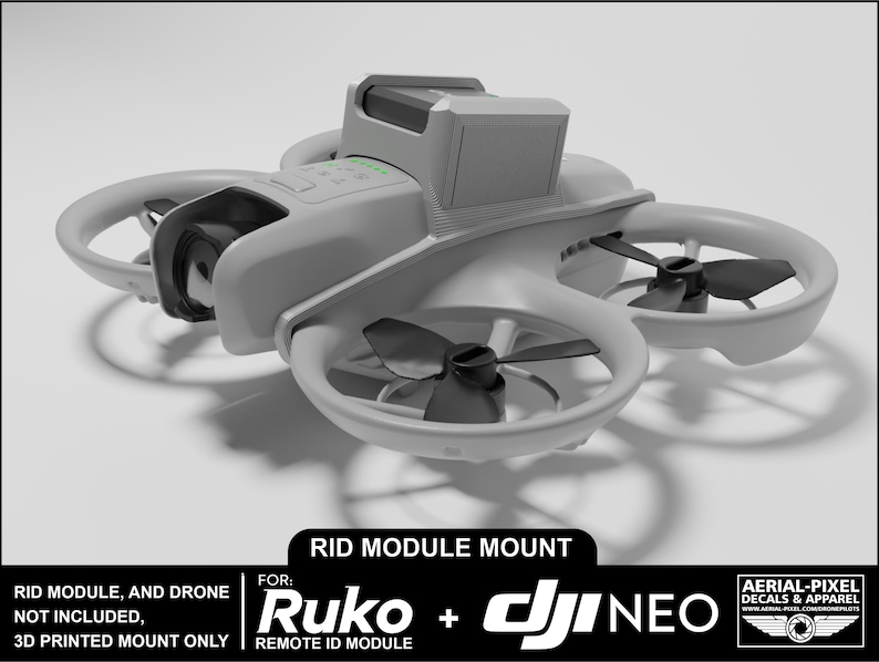 DJI Neo Ruko, Bwine, Veeniix, Holyton and Gleesfun Remote ID Mount ...