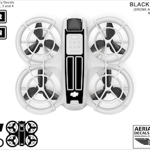 DJI Neo Racing Stripes With Battery Decals Number #1-4