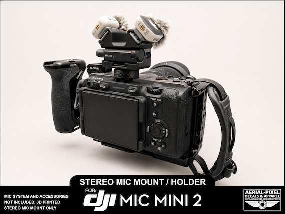 DJI Mic Mini 2 and Mini 2S Stereo Mic Cold Shoe Mount Adapter and