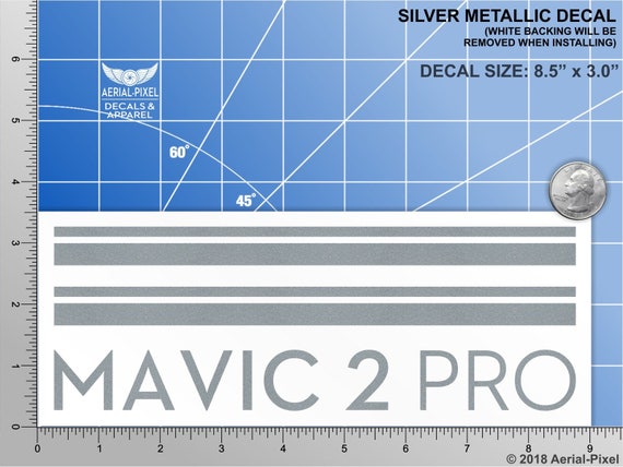 mavicステッカー専用品12枚セット艶なし白 DJI Mavic 2 Pro ケース デカール ステッカー Nanuk 920、Pelican Go