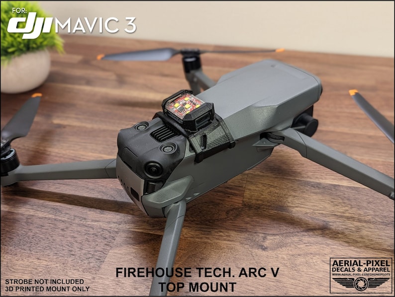 DJI Mavic 3 Series Top Mount für Firehouse-Technologie Arc V (Strobe-Licht nicht enthalten) Bild 7