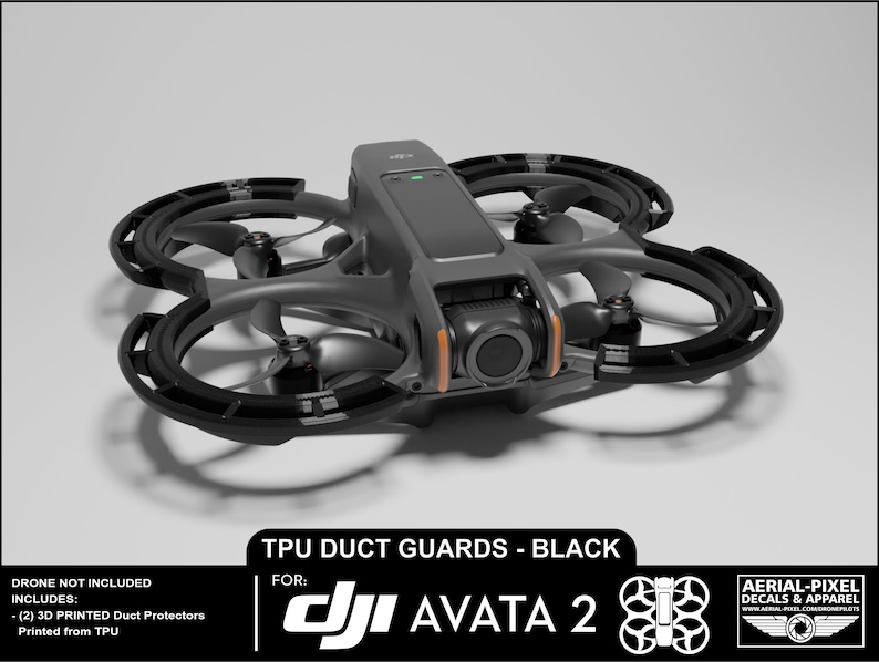 Protège-conduits DJI Avata 2 Choisissez parmi 10 couleurs Noir