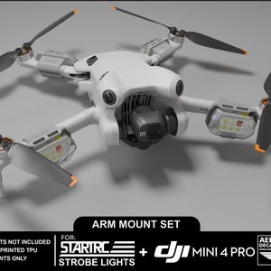DJI Mini 4 Pro Strobe Light Mounts for StartRC Strobes (Strobe Not Included)