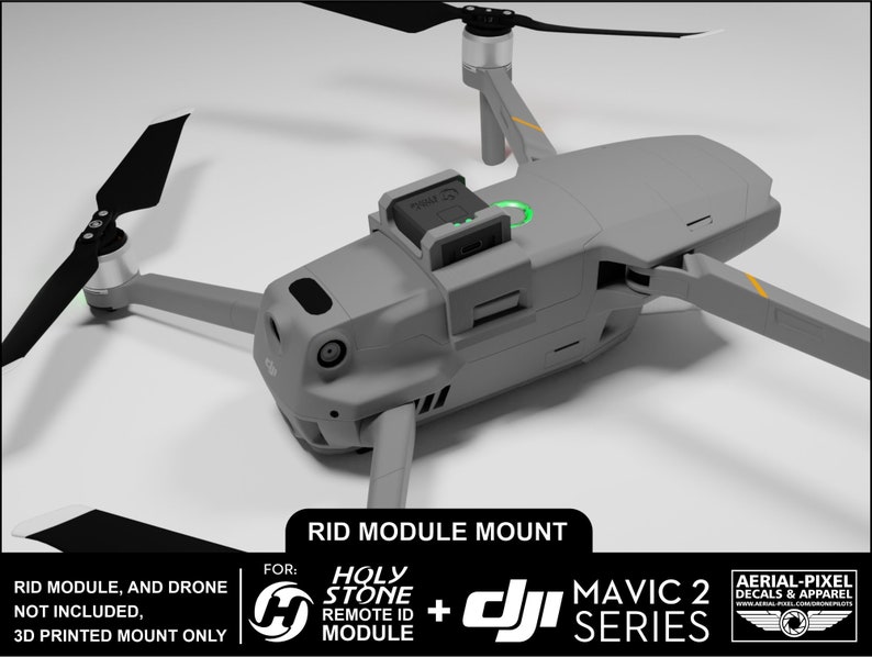 DJI Mavic 2 Series Holy Stone Mount for Remote ID (RID Module Not ...