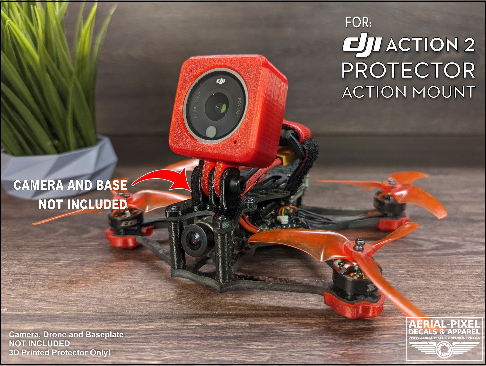 Glans Gepolijst Nautisch DJI Action 2 Protector and Gopro Mount Choose From 8 Colors - Etsy