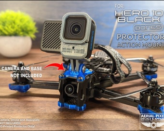 GoPro Hero 10 Black Bones TPU Protector Mount 3D Printed - 8 Colors Available