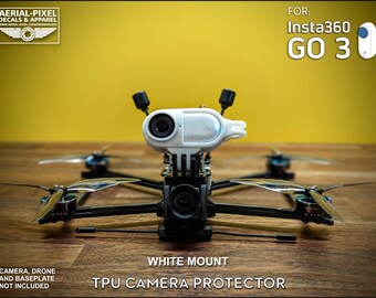 Protecteur Insta360 Go 3 et support de caméra (doigts de style GoPro) - Choisissez parmi 10 couleurs