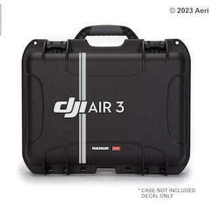 DJI Air 3 Case Decal Sticker for Nanuk 920, Pelican, Go Professional and Other Mavic Cases (Case Not Included)
