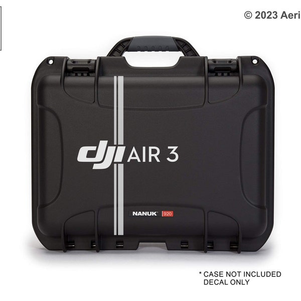 DJI Air 3 Case Decal Sticker for Nanuk 920, Pelican, Go Professional and Other Mavic Cases (Case Not Included)