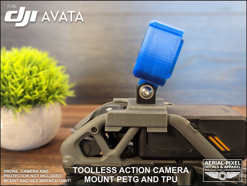 DJI AVATA Toolless Gopro Action Camera Mount Etsy
