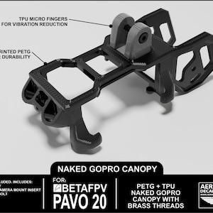 BetaFPV Pavo20 Naked GoPro Mount Canopy Replacement