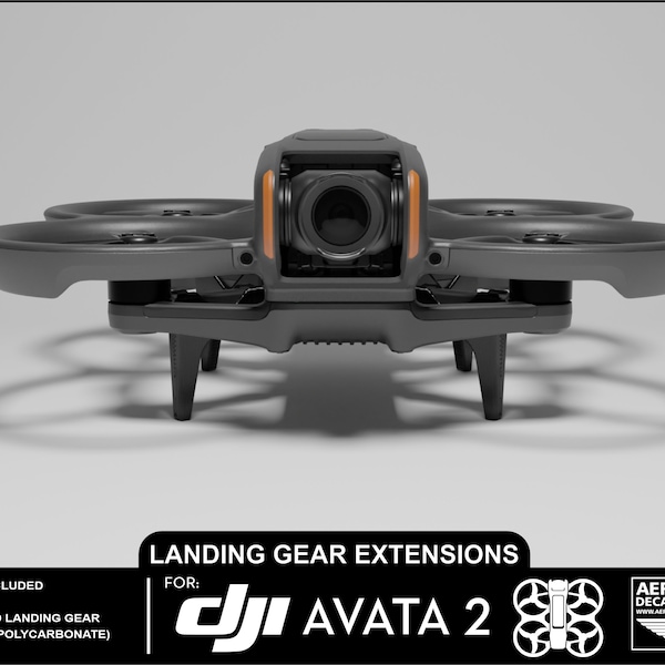 DJI Avata 2 Landing Gear Extensions - 3D Printed Polycarbonate!