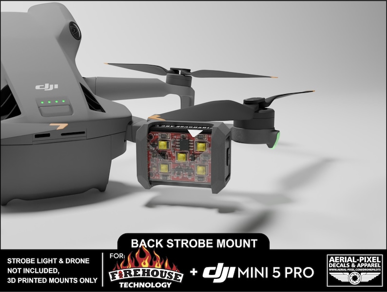 DJI Mini 5 Pro Strobe Light Mounts for Firehouse Technology ARC V, ARC ...