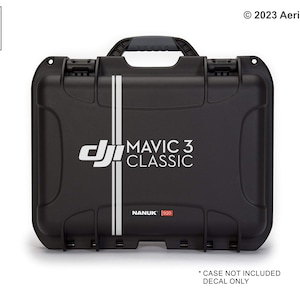 DJI Mavic 3 Classic Case Decal Sticker for Nanuk 920, Pelican, Go Professional and Other Mavic Cases (Case Not Included)