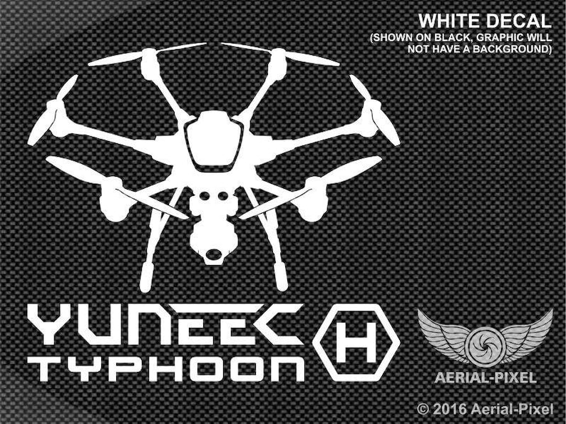 Yuneec Typhoon H Window Decal Sticker for UAV Drone Fans