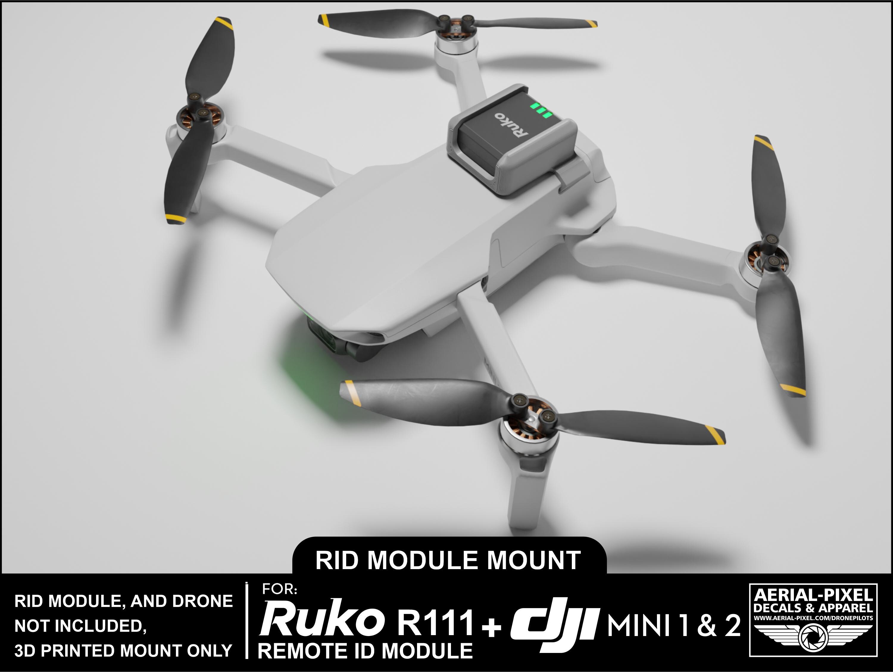 Ruko R111 DJI Mini 1 and 2 Ruko R111, Bwine B112, Veeniix V113 Remote ID Module ...