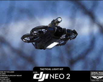 DJI Neo 2 Tool-Less Tactical Lighting Kit - Flashlight and Bottom Light Landing Gear Extension, Electronics Included