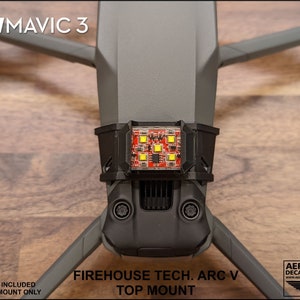 DJI Mavic 3 Series Top Mount für Firehouse-Technologie Arc V (Strobe-Licht nicht enthalten) Bild 10