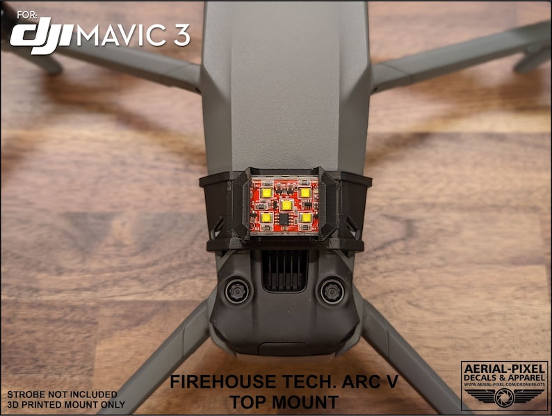 DJI Mavic 3 Series Top Mount für Firehouse-Technologie Arc V (Strobe-Licht nicht enthalten) Bild 10