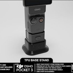 DJI OSMO Pocket 3 Base Stand - 3D Printed TPU