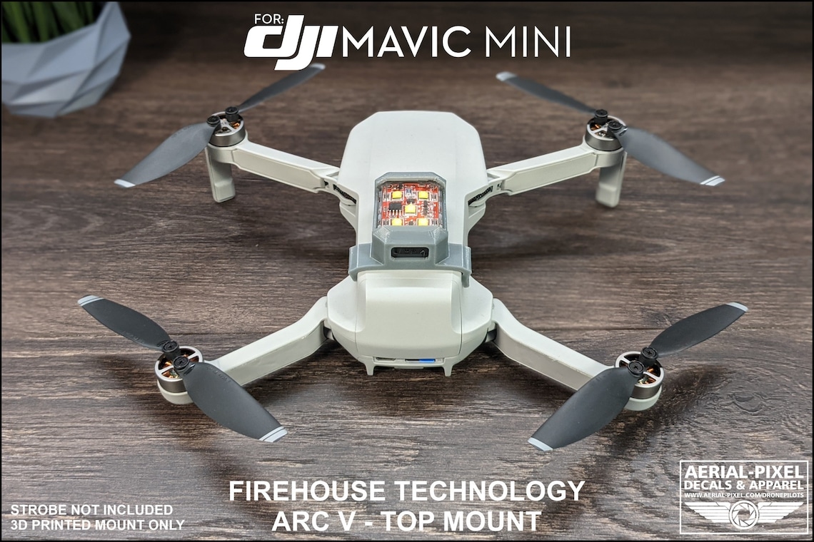 DJI Mavic Mini / Mini 2 Top Strobe Light Mount for Flytron Etsy