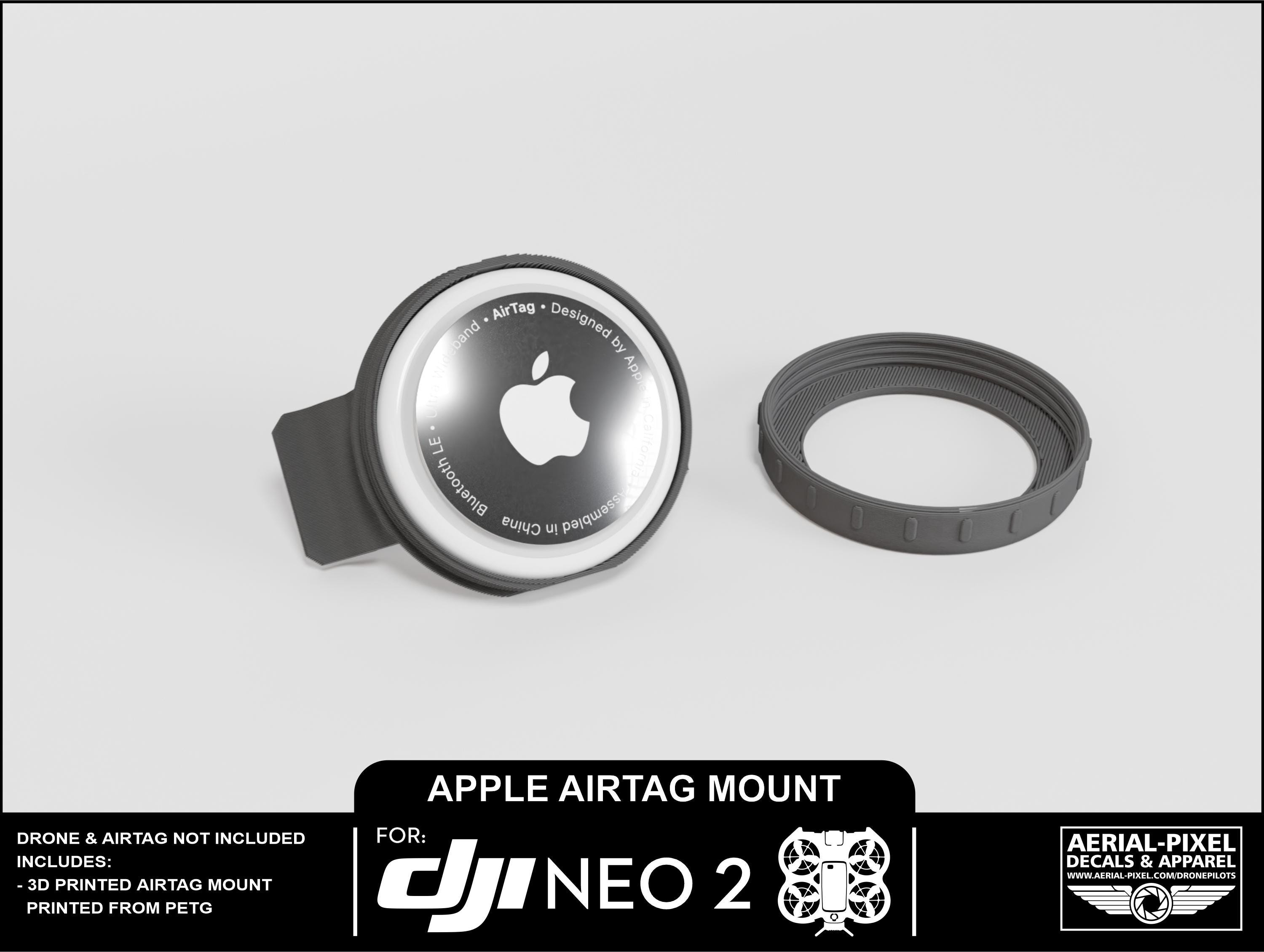 週末SALE❗️airtag 3個　未使用品 DJI Neo 2 AirTag Holder Mount – PETG Construction, Snap-on Design