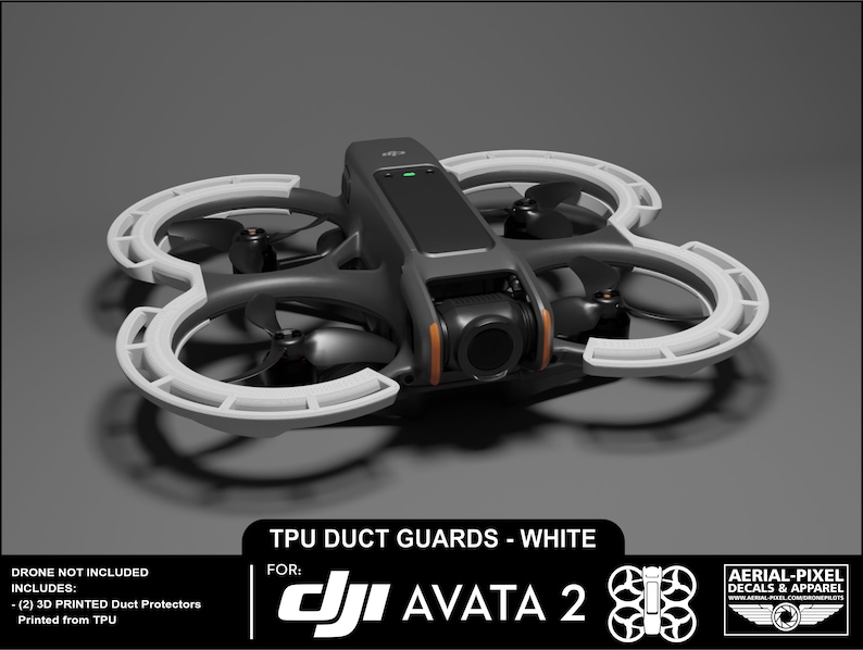 Protège-conduits DJI Avata 2 Choisissez parmi 10 couleurs Blanc