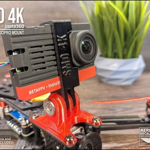 SMO 4K Naked Insta360 BetaFPV 3D Printed GoPro Mount