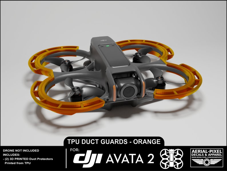 Protège-conduits DJI Avata 2 Choisissez parmi 10 couleurs Orange